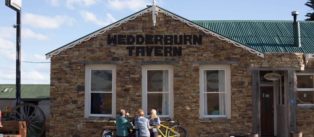 Taking a break at the Wedderburn Tavern on the Otago Rail Trail | Tom Powell